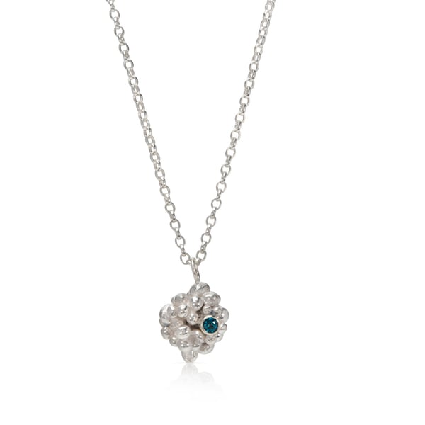 Silver and Blue Topaz Necklace