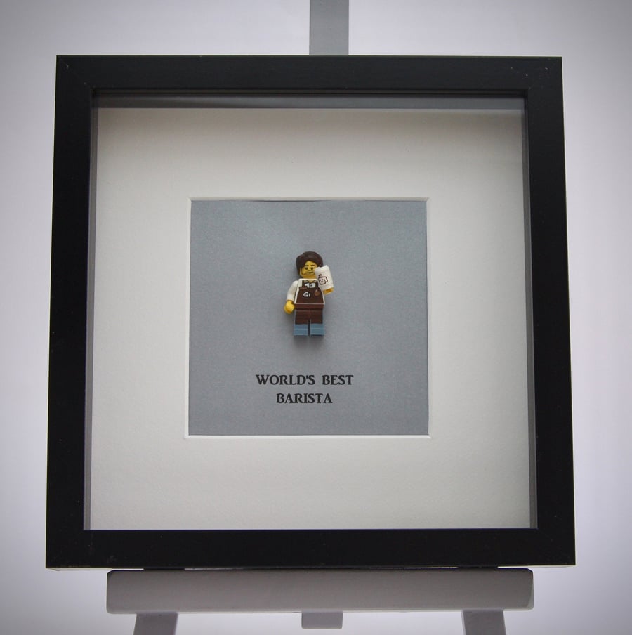 World's Best Barista mini Figure frame