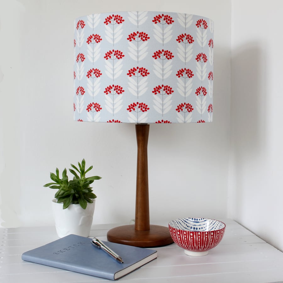 Elderberry drum lampshade