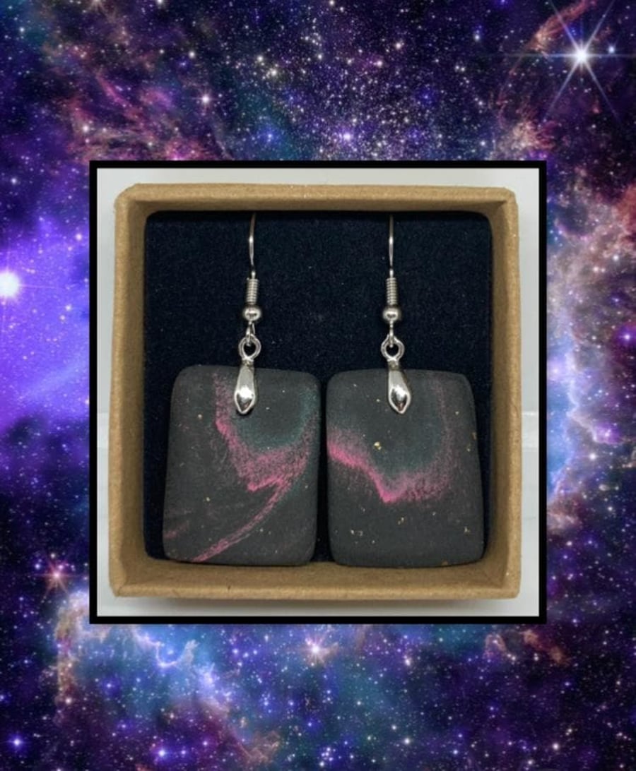 Cosmos lightweight clay earrings