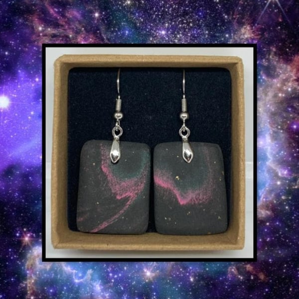 Cosmos lightweight clay earrings