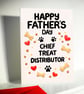 Dog Dad Father's Day Card, Chief Treat Distributor - Image 5