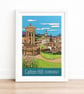 Calton Hill, Edinburgh travel poster print by Susie West - Image 2