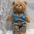 Teddy Bear Animal and Denim Outfit