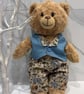 Teddy Bear Animal and Denim Outfit