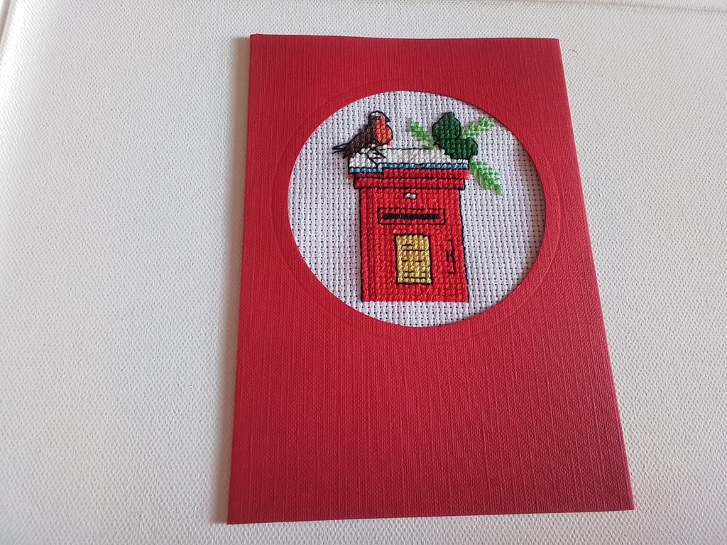 Christmas card. Postbox. Christmas. Ref 558