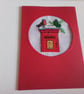 Christmas card. Postbox. Christmas. Ref 558