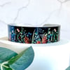 Autumn leaves cuff bracelet, bangle with foliage and flowers. B63