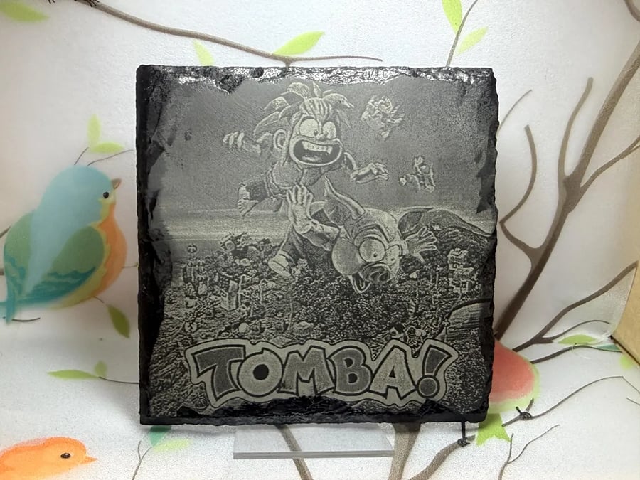 Tomba! Laser Etched Coaster