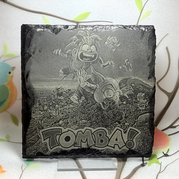 Tomba! Laser Etched Coaster