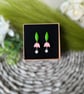 Nodding Flower Polyer Clay Earrings  - Image 2