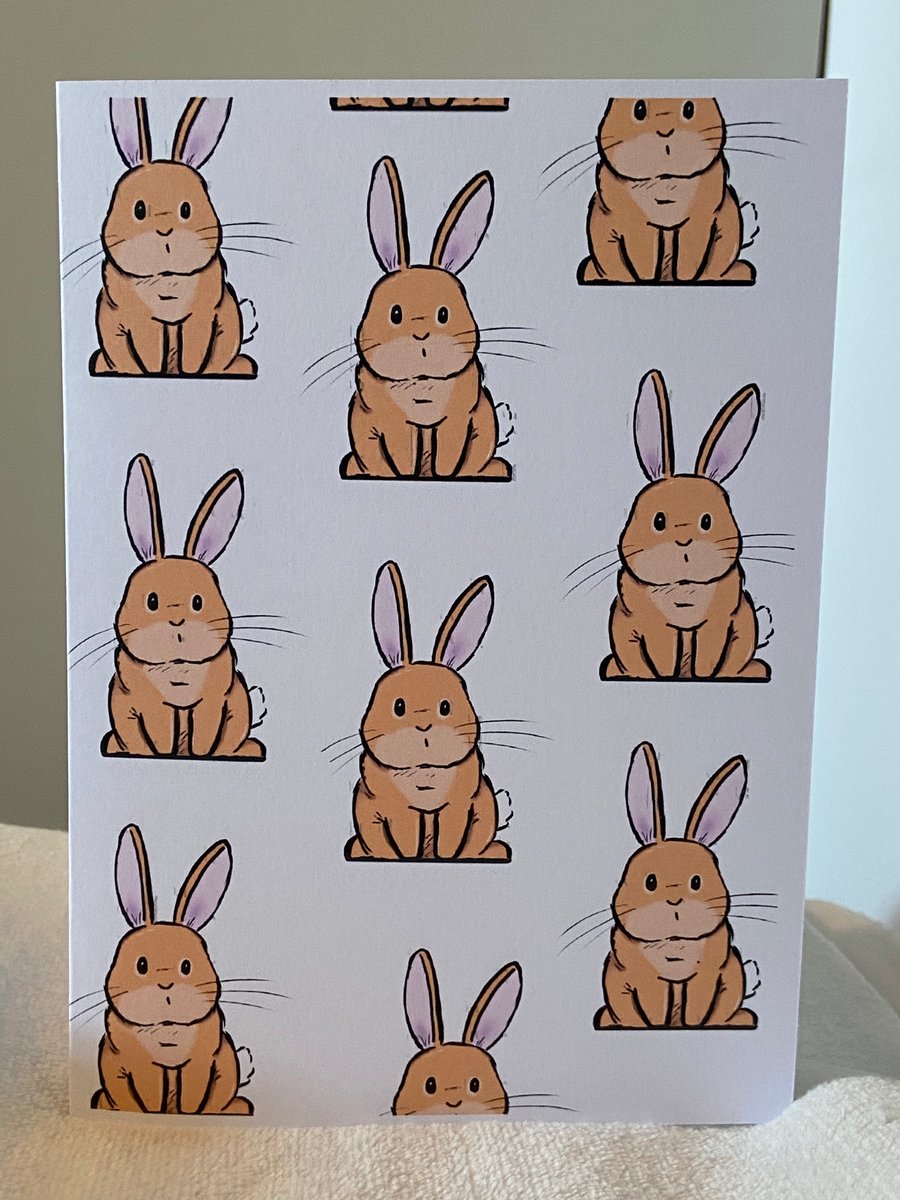 Bunnies bunnies bunnies greetings card