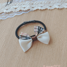 Handmade Plaid, tartan checkered bow hair tie
