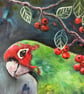 Parrot with Red Berries - Image 2