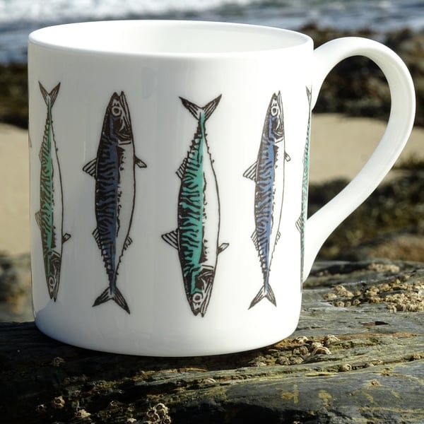 Ceramic Mackerel Mug