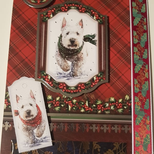 Terrier Christmas card 