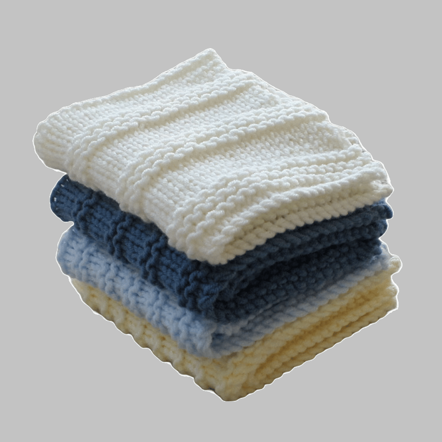 KNITTING PATTERN PDF Garter Ridge Wash Cloth