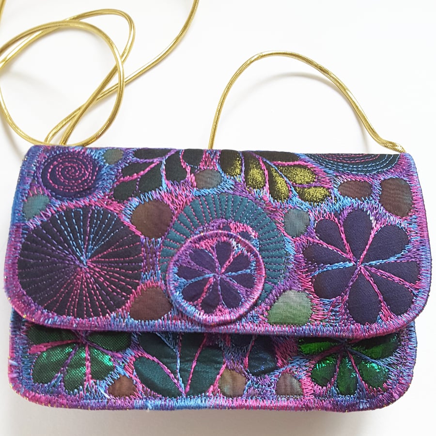 Small Handbag Free Machine Embroidery 