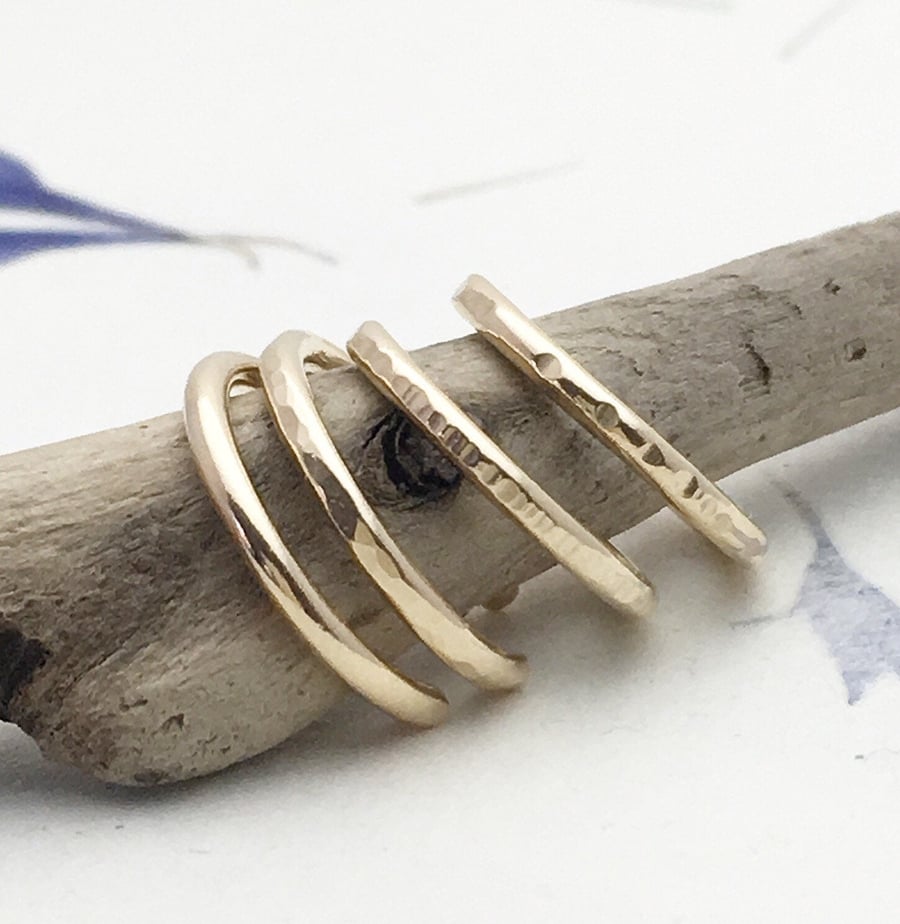 Skinny Gold Toe Ring, Gold Filled Minimalistic Toe Ring