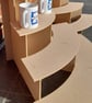Tiered corner display stand - 4 shelf. Flat packing - ideal for craft fairs!  - Image 3