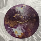 Paint Pour Clock
