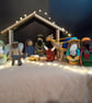 Crochet Nativity Set: Mary, Joseph, Jesus, Wise Men, Shepherds