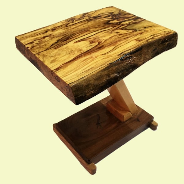 Handcrafted Coffee table in Spalted Beech and English Elm. (SKU-TAB01)