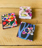 Tiny Concertina Sketchbook with Removable Butterfly Patterned Cover. - Image 2