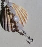 Pale Pink Rose Quartz Gemstone Beaded Bracelet "Roze" - Image 5
