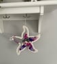 Pretty Textile Starfish hanging Nursery Decoration, Baby shower gift, Playroom  - Image 3