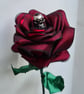 The Vampire Skull Ribbon Rose - Long Stem Artificial Flower Gift. - Image 3