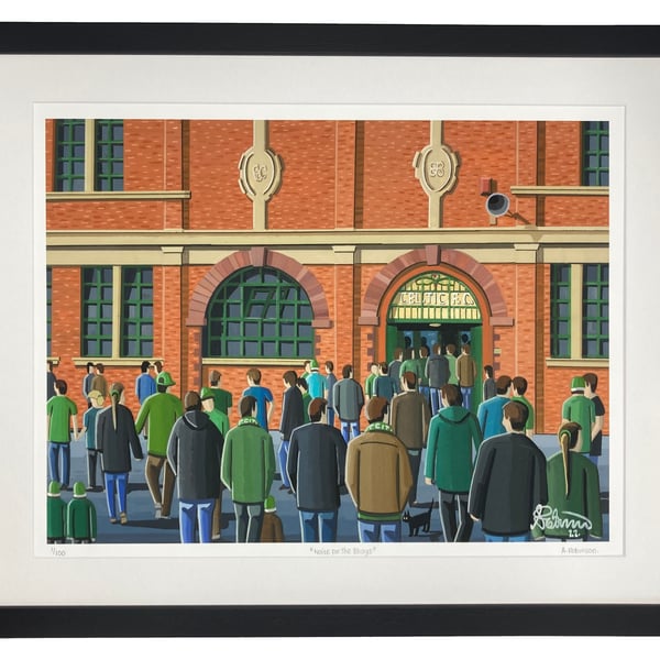 Celtic F.C, Celtic Park Limited Edition Framed Art Print (20" x 16")