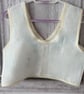 Top, Sleeveless, Repurposed Embroidered Linen  STH 0004 - Image 7