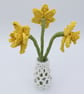 macrame flower daffodils and vase - Image 5