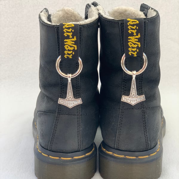 Thor's Hammer Dr Martens Charms - Alt Boot Accessories - Doc Tag Charms - DM