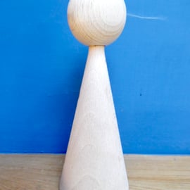 16cm Tall Cone Doll  Peg Doll  Steiner, montessori. waldorf