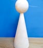16cm Tall Cone Doll  Peg Doll  Steiner, montessori. waldorf - Image 1
