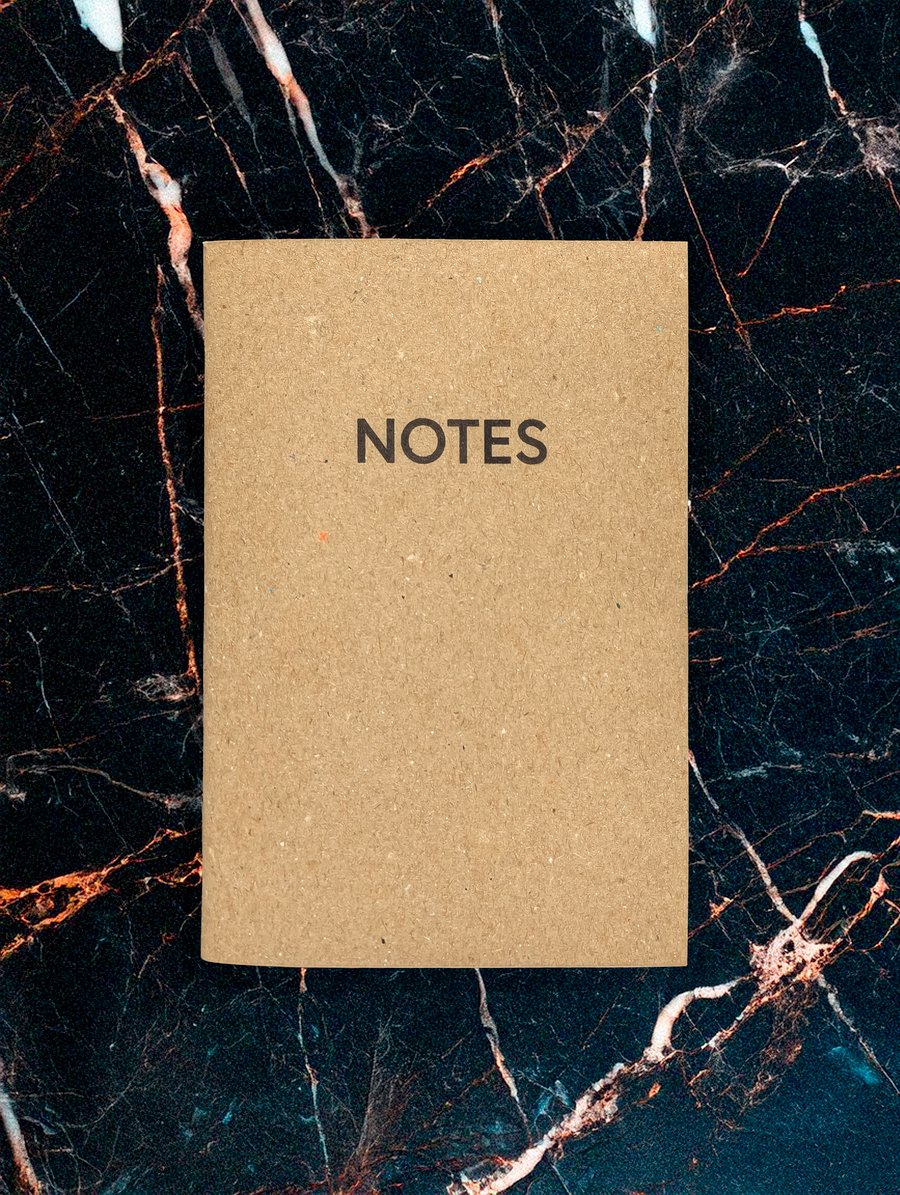 Recycled A6 Cartrdige Paper Notebook