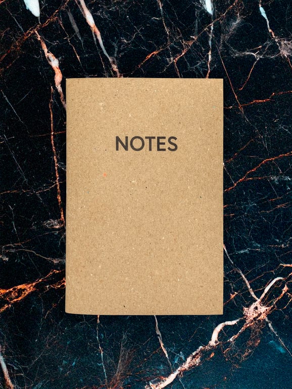 Recycled A6 Cartrdige Paper Notebook