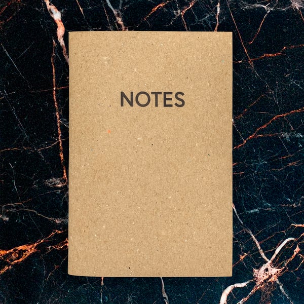 Recycled A6 Cartrdige Paper Notebook