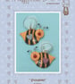 Snowbees Tree Hangers Felt Pattern - Christmas Decorations - Image 2
