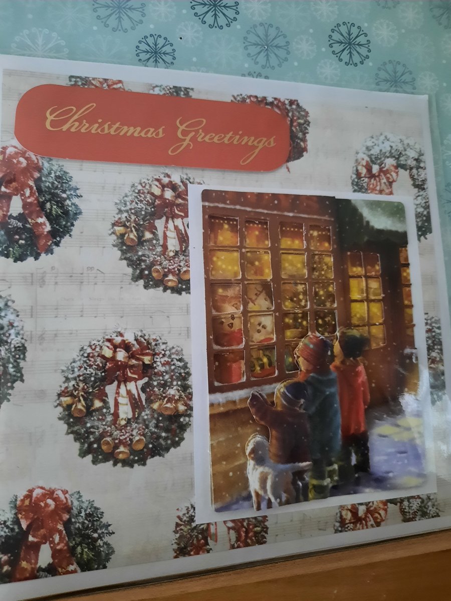 Christmas Greetings Card - Traditional Christmas Card 