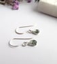 MOSS AGATE Dainty Wire Wrapped Earrings Sterling Silver 14K Gold Filled - Image 6