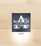 Personalised slate Coasters Set of 4 in presentation box - Image 2