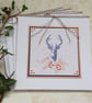 GREETINGS CARDS.( pack of 4) . Autumn, Winter, Christmas. Stag . Deer.  Nature. - Image 1