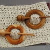 Shawl Pin in Zebrano