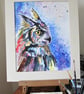 Owl Portrait original painting - Image 4