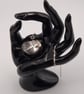 Nautilus Seashell Fused Glass Pendant with Real Platinum Lustre Motif - Image 8