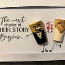 Funny Wedding Card – Cork Bride and Groom 