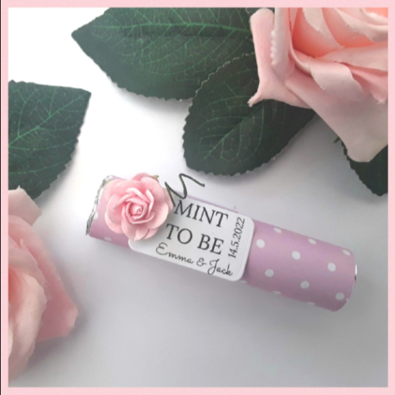 FULLY ASSEMBLED Personalised "Mint to be" Wedding Favour